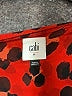 CAbi Animal Print Red Cocktail Dress Size M - photo 6