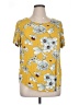 Premise Studio Yellow Short Sleeve Blouse Size 1X - photo 1