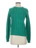 Lands' End 100% Baumwolle Chevron-herringbone Green Pullover Sweater Size XS - photo 1