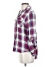 Sam Edelman 100% Rayon Plaid Purple 3/4 Sleeve Button-Down Shirt Size XS - photo 5