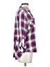 Sam Edelman 100% Rayon Plaid Purple 3/4 Sleeve Button-Down Shirt Size XS - photo 4