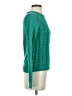 Lands' End 100% Baumwolle Chevron-herringbone Green Pullover Sweater Size XS - photo 4