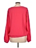 Ann Taylor LOFT Outlet 100% Polyester Red Long Sleeve Blouse Size L - photo 2