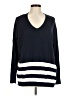 Sweet Romeo 100% Cotton Blue Pullover Sweater Size M - photo 1