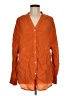 Shein 100% Polyester Orange Long Sleeve Henley Size M - photo 1