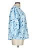 Adrienne Vittadini 100% Polyester Blue 3/4 Sleeve Blouse Size L - photo 4