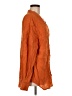 Shein 100% Polyester Orange Long Sleeve Henley Size M - photo 4