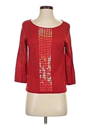 August Silk Pullover Sweater (view 1)