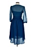 HD in Paris 100% Polyester Blue Cocktail Dress Size 6 - photo 2
