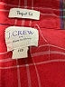 J.Crew Plaid Red Long Sleeve Button-Down Shirt Size XXS - photo 8