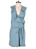 Merokeety Solid Blue Romper Size S - photo 1