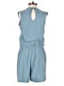 Merokeety Solid Blue Romper Size S - photo 2