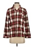 Hanna Andersson 100% Cotton Plaid Brown Long Sleeve Button-Down Shirt Size XS - photo 1