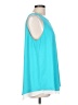 Cremieux 100% Polyester Teal Sleeveless Blouse Size L - photo 4