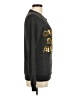 Bow & Drape Print Gray Sweatshirt Size M - photo 4
