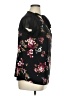 Lavish Floral Black Short Sleeve Blouse Size 1X - photo 4