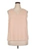 Nine West 100% Polyester Tan Sleeveless Blouse Size XXL - photo 1