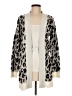 BB Dakota Animal Print Ivory Cardigan Size M - photo 1
