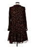J.Crew 100% Polyester Animal Print Brown Cocktail Dress Size M - photo 1