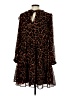 J.Crew 100% Polyester Animal Print Brown Cocktail Dress Size M - photo 2