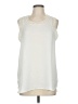 CAbi 100% Polyester Ivory Sleeveless Blouse Size M - photo 1