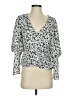 ASTR The Label 100% Polyester Silver 3/4 Sleeve Blouse Size S - photo 1