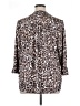 Kim Rogers Animal Print Brown 3/4 Sleeve Blouse Size 1X - photo 2