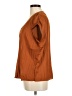 Modern Works 100% Polyester Brown Short Sleeve Blouse Size M - photo 5