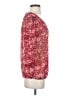 Lucky Brand 100% Polyester Floral Red 3/4 Sleeve Blouse Size S - photo 4