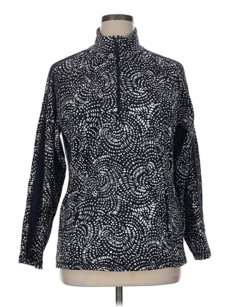 Pre-owned T By Talbots Track Jacket In Blue