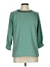 Assorted Brands Teal 3/4 Sleeve Blouse Size L - photo 1