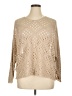 Shein Curve 100% Polyester Metallic Tan Pullover Sweater Size 14 Plus (1) - photo 1