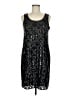 Vince Camuto 100% Polyester Black Cocktail Dress Size 8 - photo 1