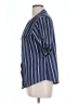 Always Indigo Stripes Blue 3/4 Sleeve Blouse Size L - photo 5