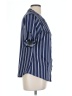 Always Indigo Stripes Blue 3/4 Sleeve Blouse Size L - photo 4
