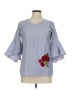 Assorted Brands Blue 3/4 Sleeve Blouse Size M - photo 1