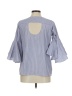 Assorted Brands Blue 3/4 Sleeve Blouse Size M - photo 2