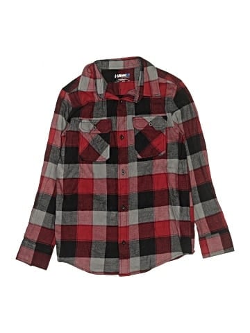 Tony Hawk Long Sleeve Button-Down Shirt (view 1)