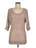 Sparkle & Fade Brown Pullover Sweater Size M - photo 1