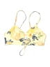 Unbranded Floral Yellow Ivory Swimsuit Top Size M (estimated) - photo 1