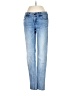 White House Black Market Hearts Blue Jeans Size 0 - photo 1