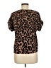 Shein 100% Polyester Animal Print Brown Short Sleeve T-Shirt Size M - photo 2