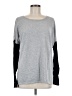 Vince. 100% Cotton Color Block Gray Pullover Sweater Size M - photo 1