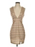 Shein Tweed Tan Cocktail Dress Size 4 - photo 1