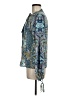 Unbranded 100% Polyester Paisley Teal Long Sleeve Blouse Size M - photo 5