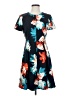 Ellen Tracy Tropical Teal Casual Dress Size 4 - photo 1