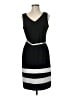 Chetta B Stripes Black Casual Dress Size 6 - photo 1