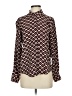 Zara Burgundy Long Sleeve Blouse Size XS - photo 1