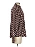Zara Burgundy Long Sleeve Blouse Size XS - photo 4