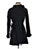 J.Crew 100% Cotton Black Blue Trenchcoat Size 00 - photo 1